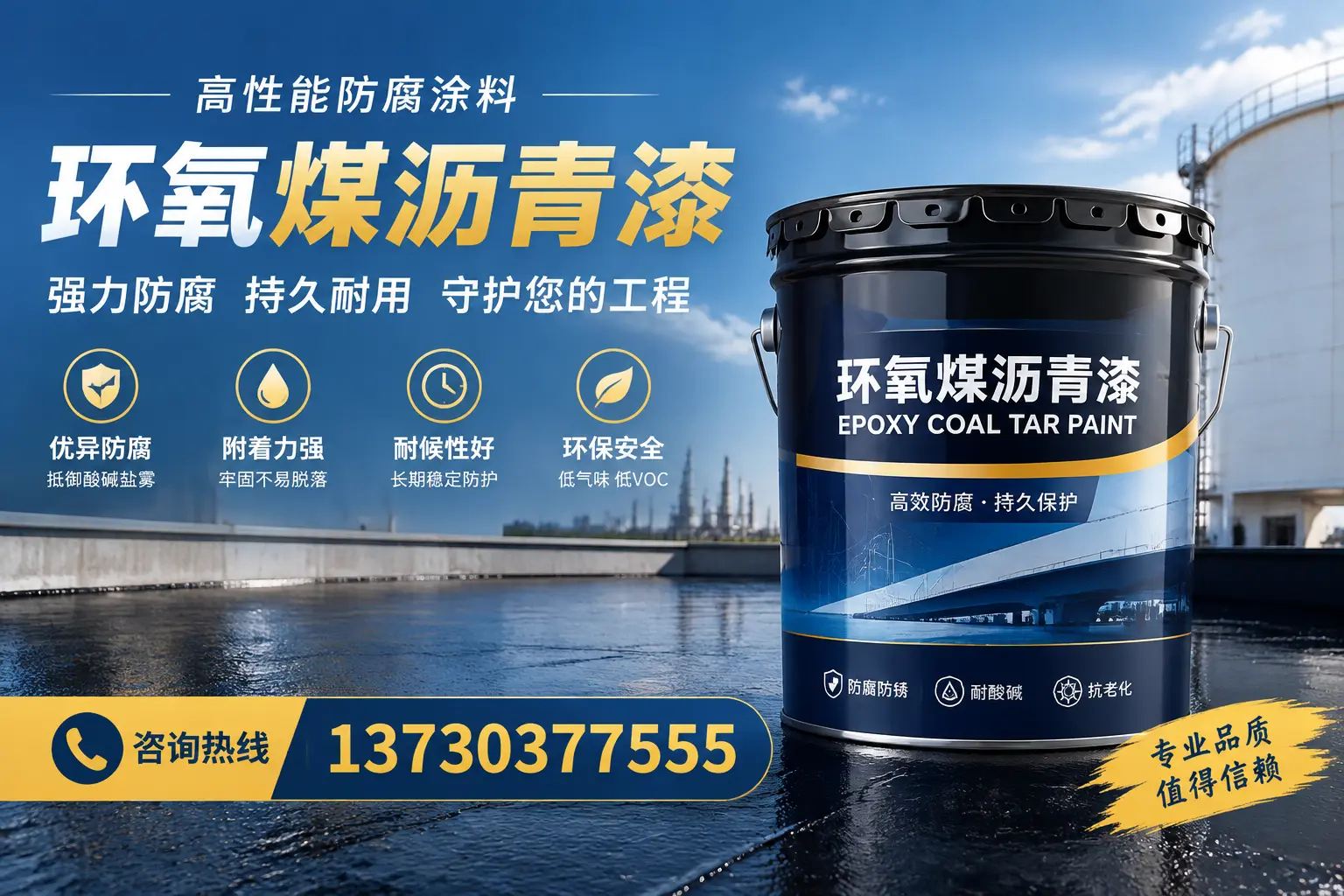 环氧煤沥青漆的耐久性分析，适合东安的使用场景